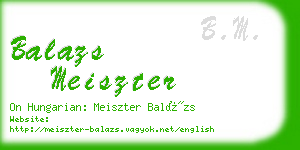 balazs meiszter business card